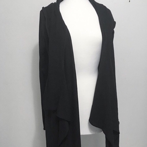 Barbara I Gongini Asymmetrical Hooded Cardigan - Picture 3 of 4